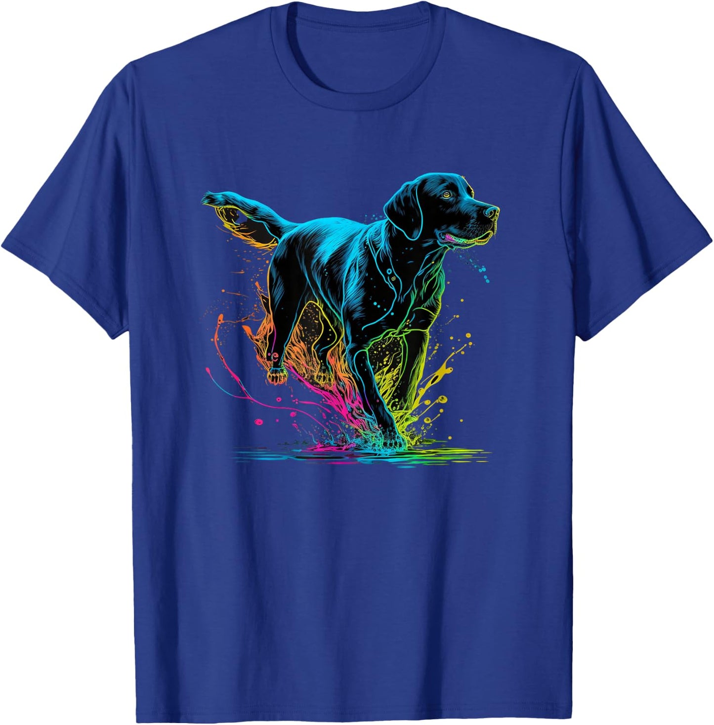 Cute Black Lab Black Labrador Retriever Puppy Dog Mom Animal T-Shirt - T-Shirt | Royal