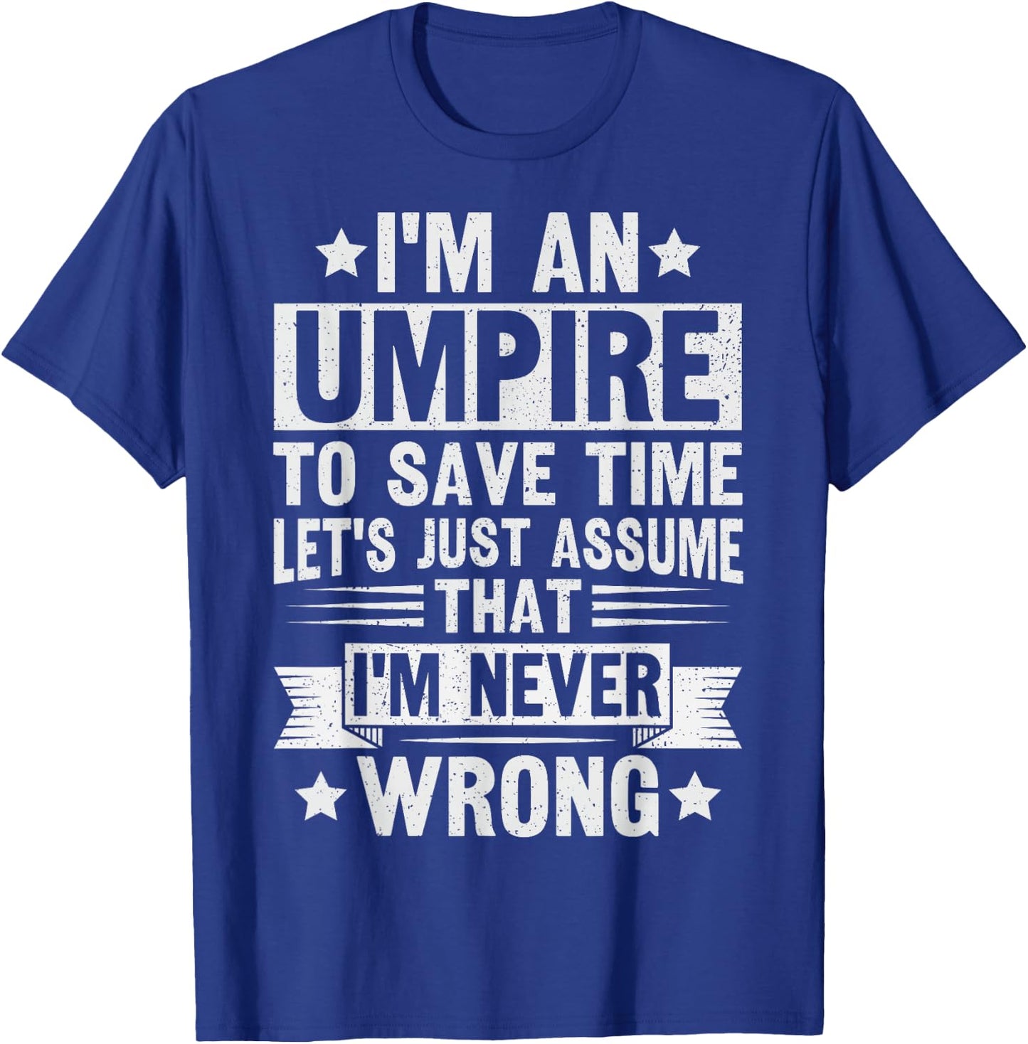 Umpire Funny Basketball Design for an Umpire T-Shirt - T-Shirt | Royal