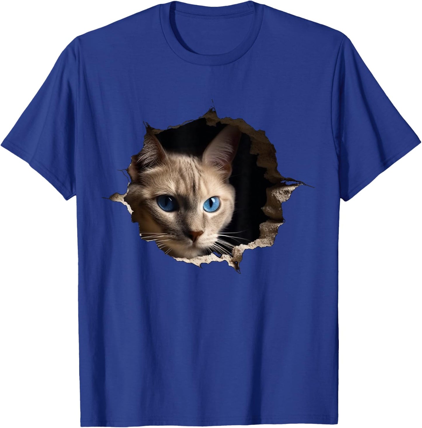 @n!mal Katze Wand Tiere Katzenmotiv Tier Katze Schwarz -Erwachsene und Kinder Klein T-Shirt - T-Shirt | Royal