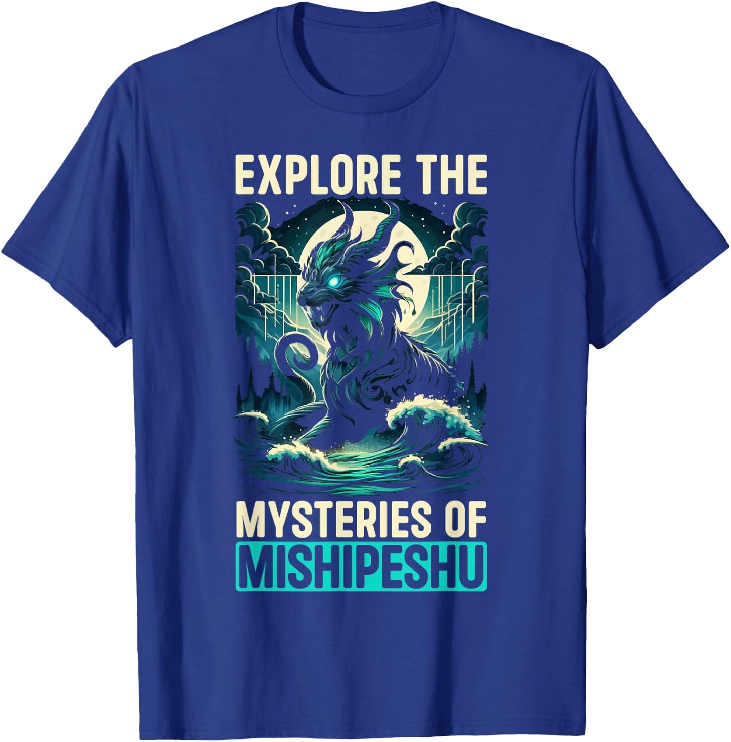 Mishipeshu Mythical Creature Cryptozoology Cryptid T-Shirt - T-Shirt | Royal