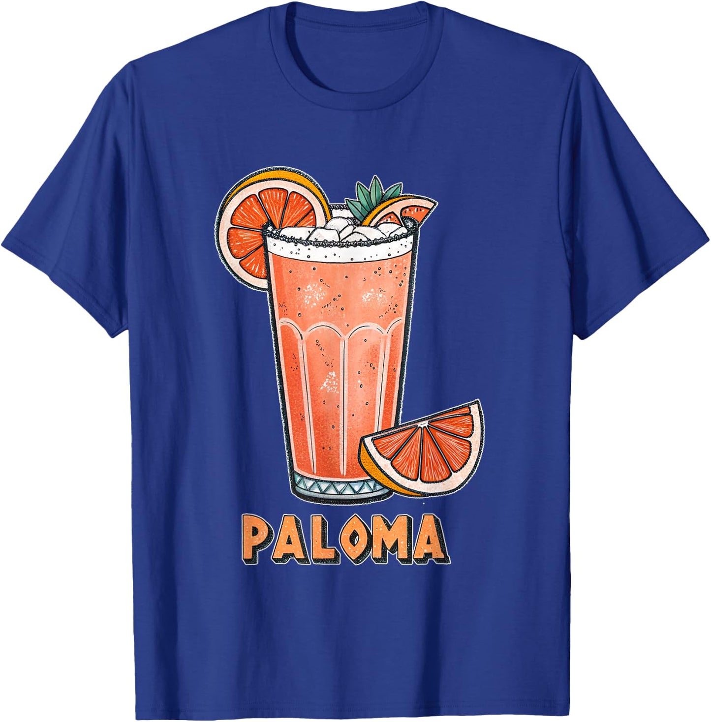 Refreshing illustration of the cocktail drink Paloma T-Shirt - T-Shirt | Royal