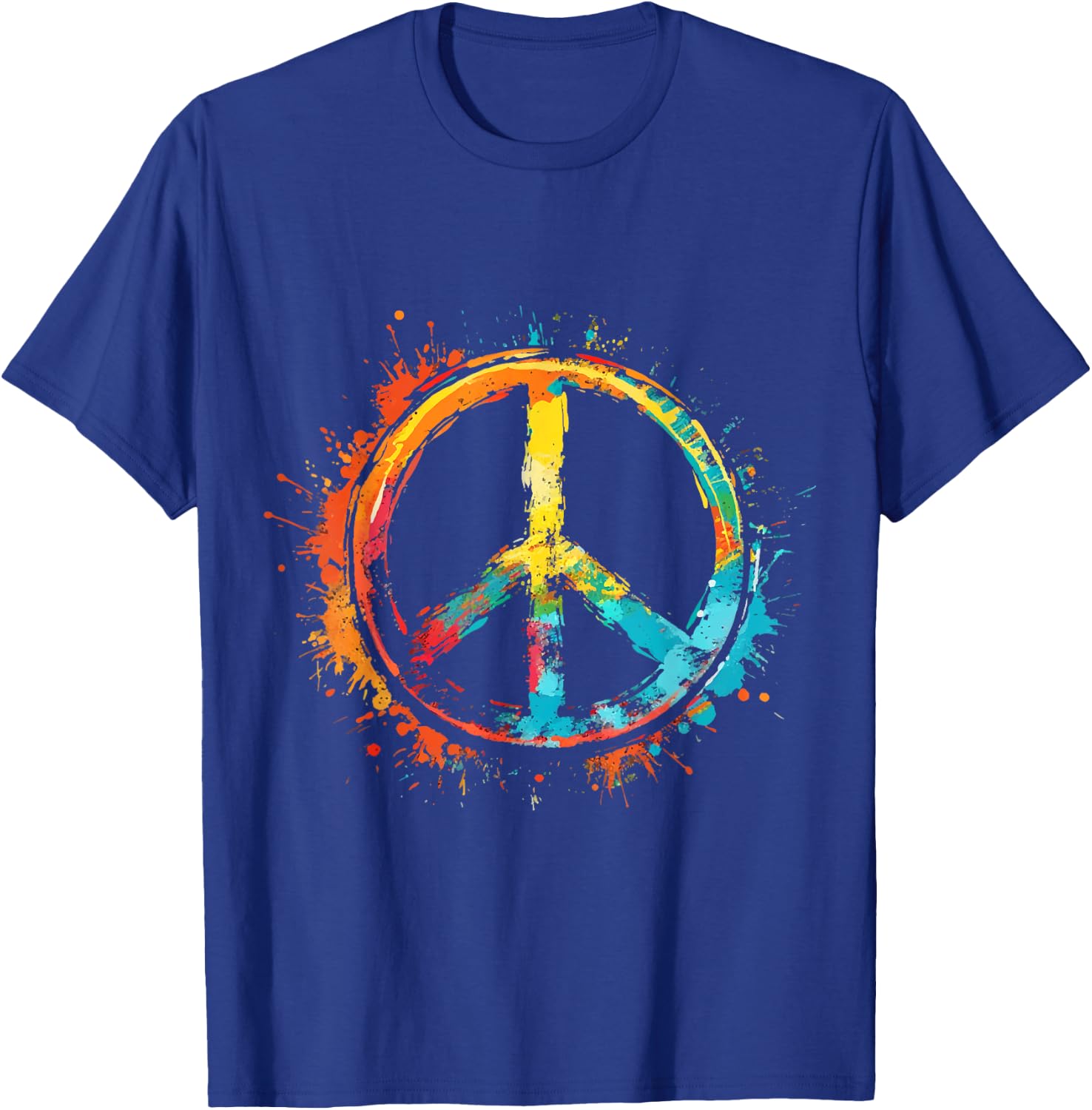 Peace Love Hippie Costume Peace Symbol 60s 70s , Black, S T-Shirt - T-Shirt | Royal