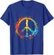 Peace Love Hippie Costume Peace Symbol 60s 70s , Black, S T-Shirt - T-Shirt | Royal