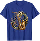 Saxophon Symphonie Violinschlüssel Blues Musikliebhaber T-Shirt - T-Shirt | Royal