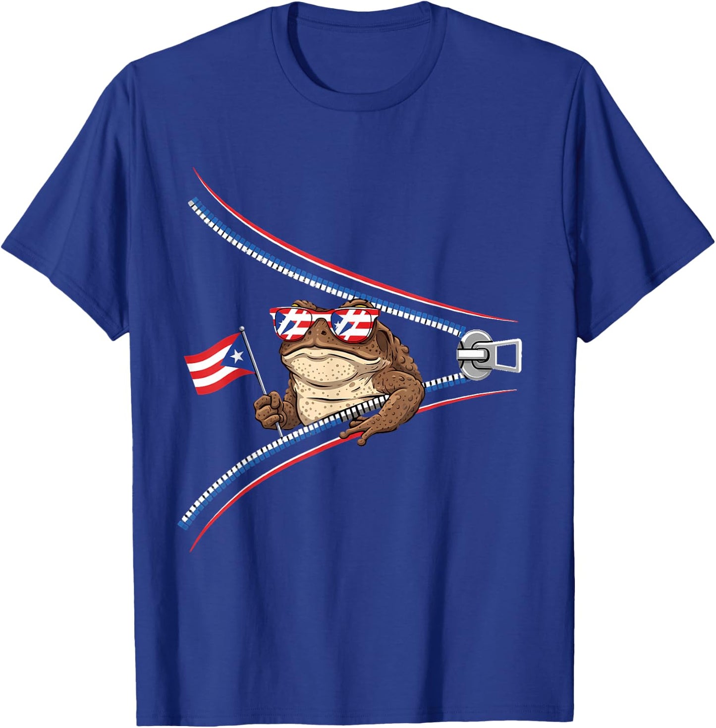 Coqui Frog Puerto Rico Flag Puerto Rican Taino Boricua T-Shirt - T-Shirt | Royal