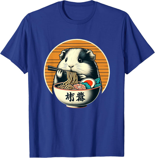 Guinea Pig Ramen Kawaii Neko Japanese Noodles Aesthetic T-Shirt - T-Shirt | Royal