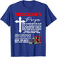 Truckers Prayer Keep Me Safe Get Me Home Hauler Truck Driver T-Shirt - T-Shirt | Royal