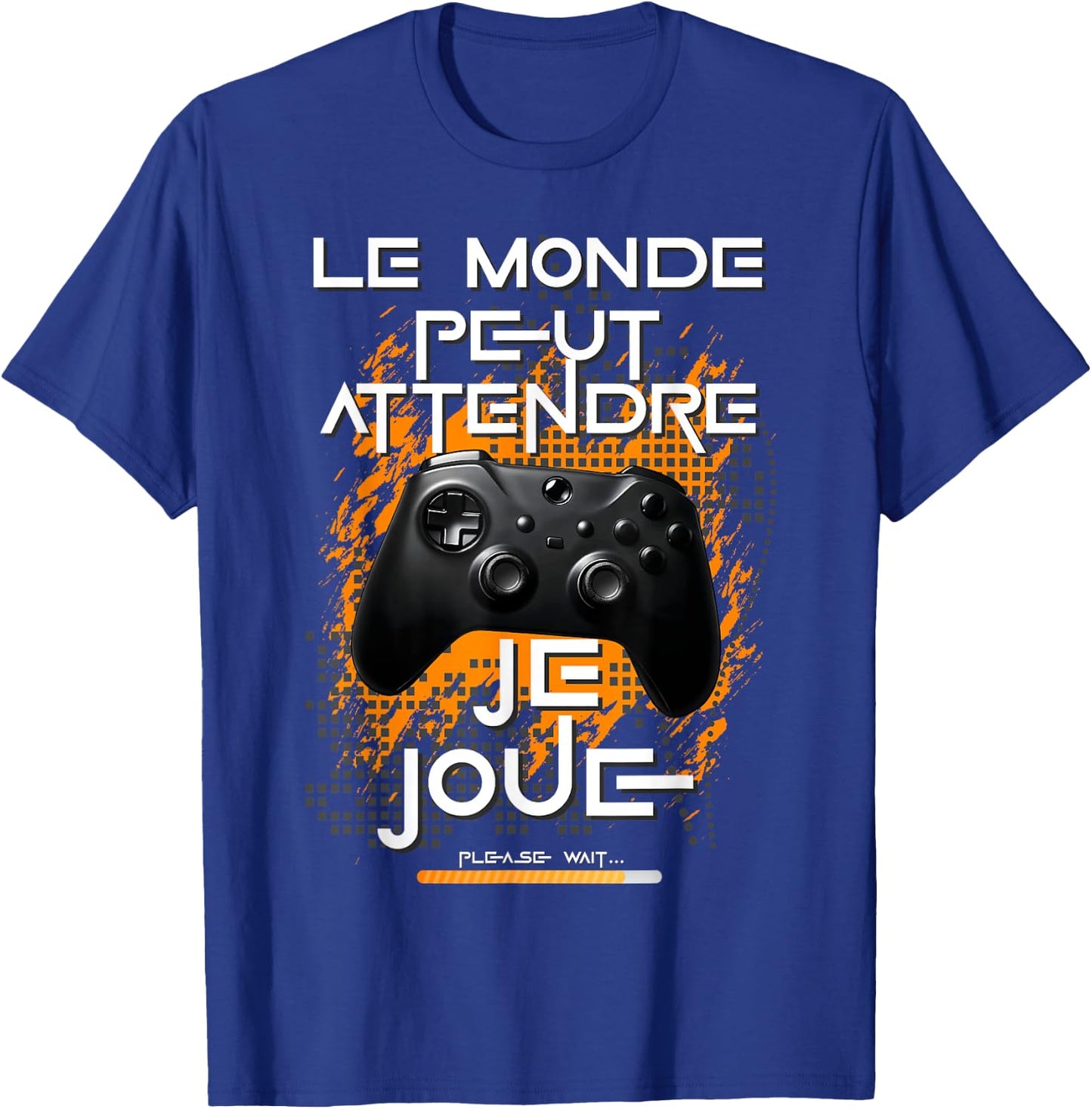 Gamer man teen passionate video games game console humor , Black, S T-Shirt - T-Shirt | Royal