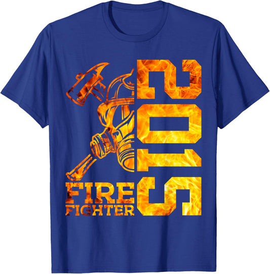 Fire Fighter 2015 11 Jahre Feuerwehr 11. Geburtstag T-Shirt - T-Shirt | Royal