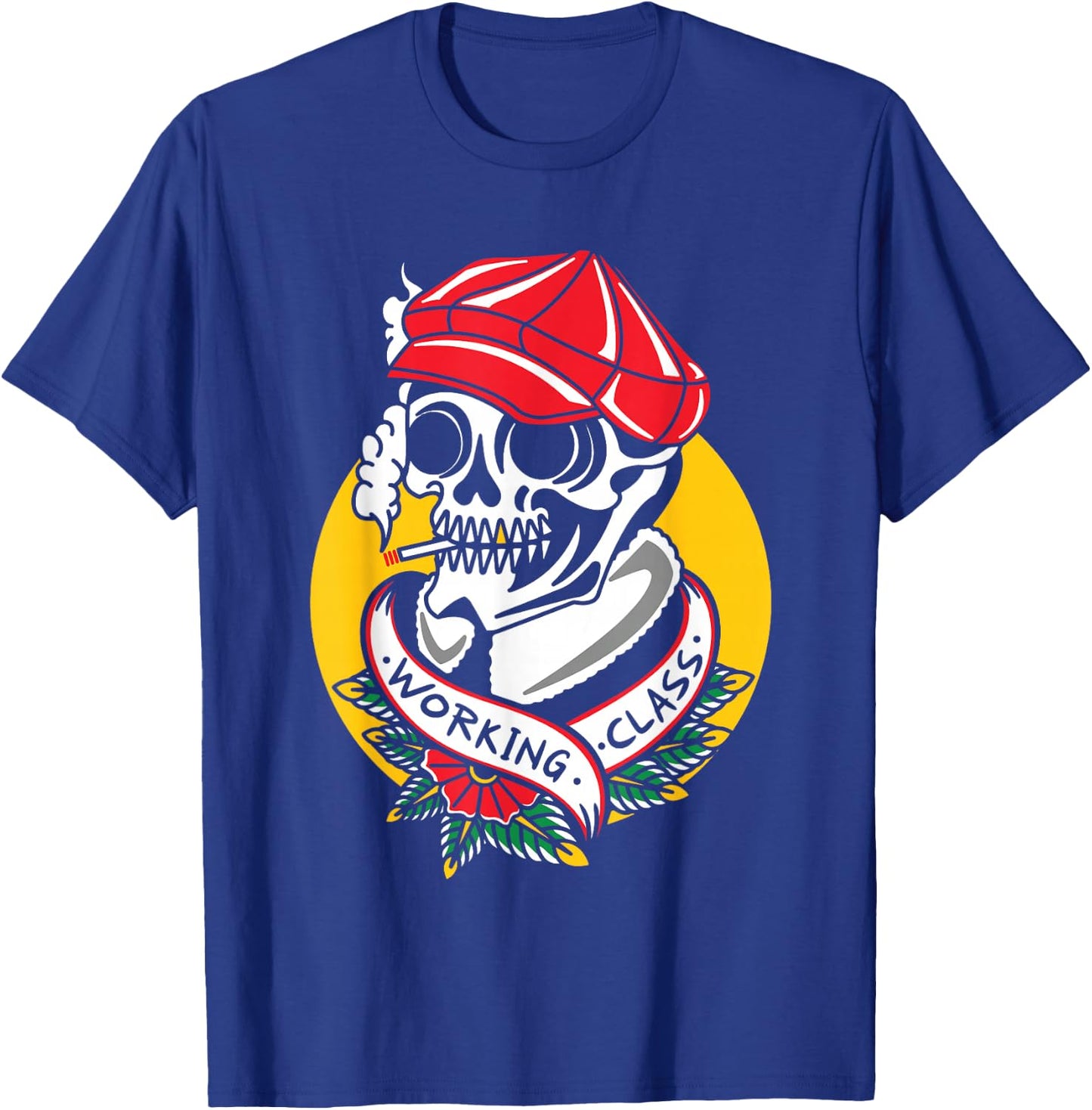 Working Class Ink Addict Inked Traditional Tattoo Flash T-Shirt - T-Shirt | Royal