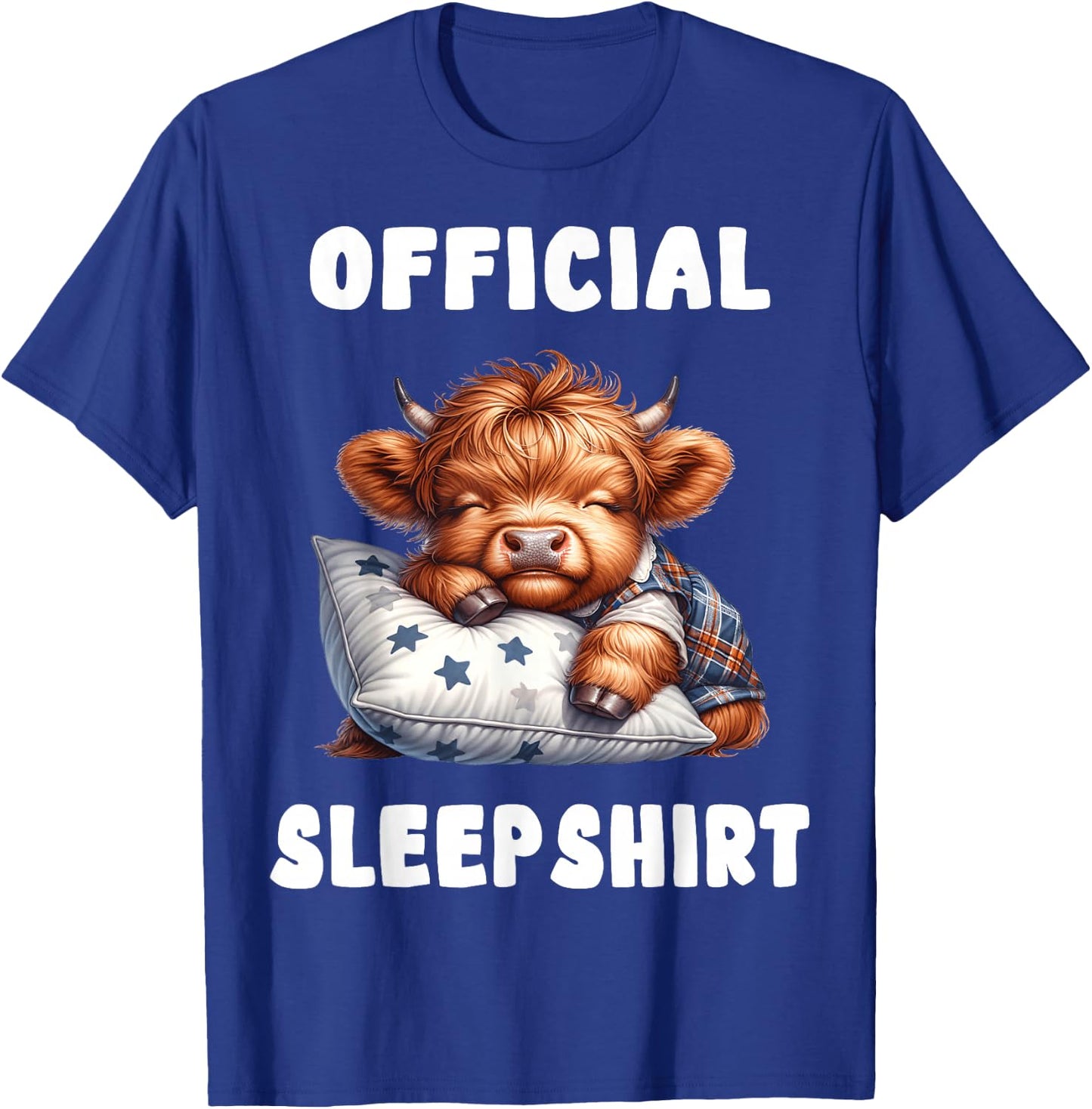 Highland_cow - Official Sleepshirt Pajamas Nightgown T-Shirt - T-Shirt | Royal