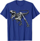 T-Rex Fossil Paleontologist Dinosaur Bones T-Shirt - T-Shirt | Royal