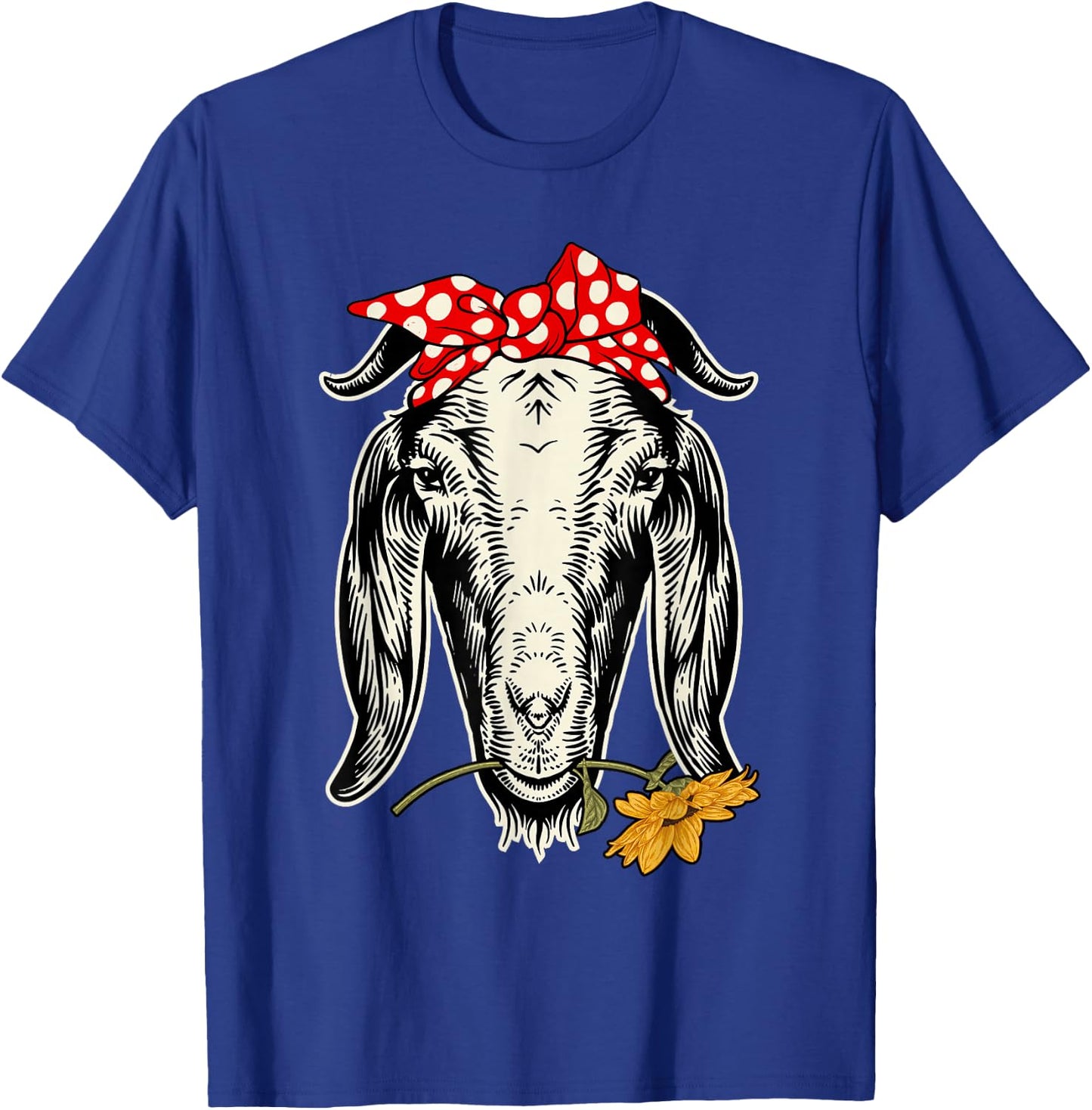 Bandana Goat - Farm Animal Whisperer Farmer Rancher Farming T-Shirt - T-Shirt | Royal