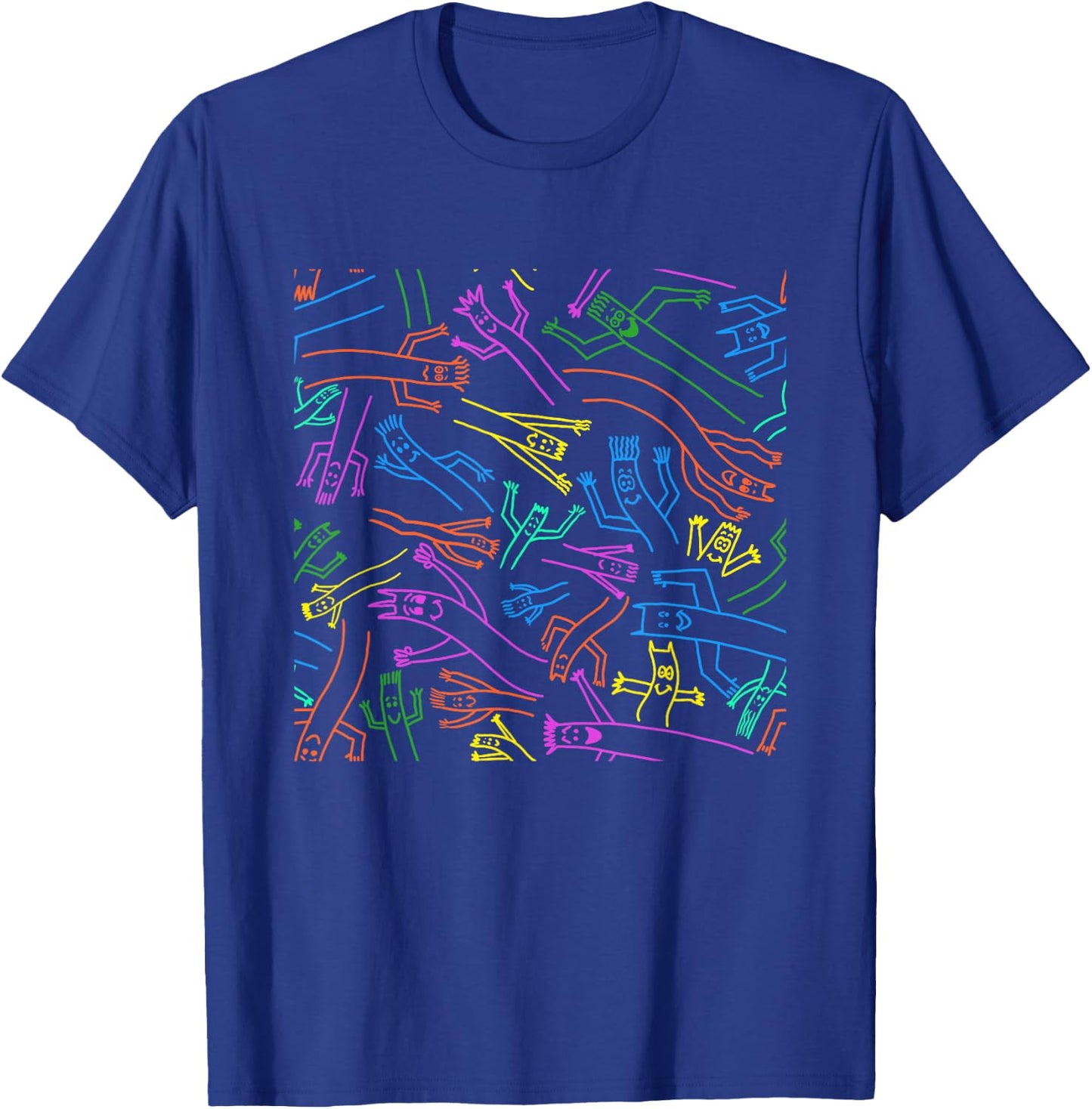 Wacky Waving Inflatable Arm Flailing Tube Man Extravaganza T-Shirt - T-Shirt | Royal