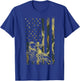 Camo American Flag Dirt Bike Vintage Motocross Racing Gift T-Shirt - T-Shirt | Royal