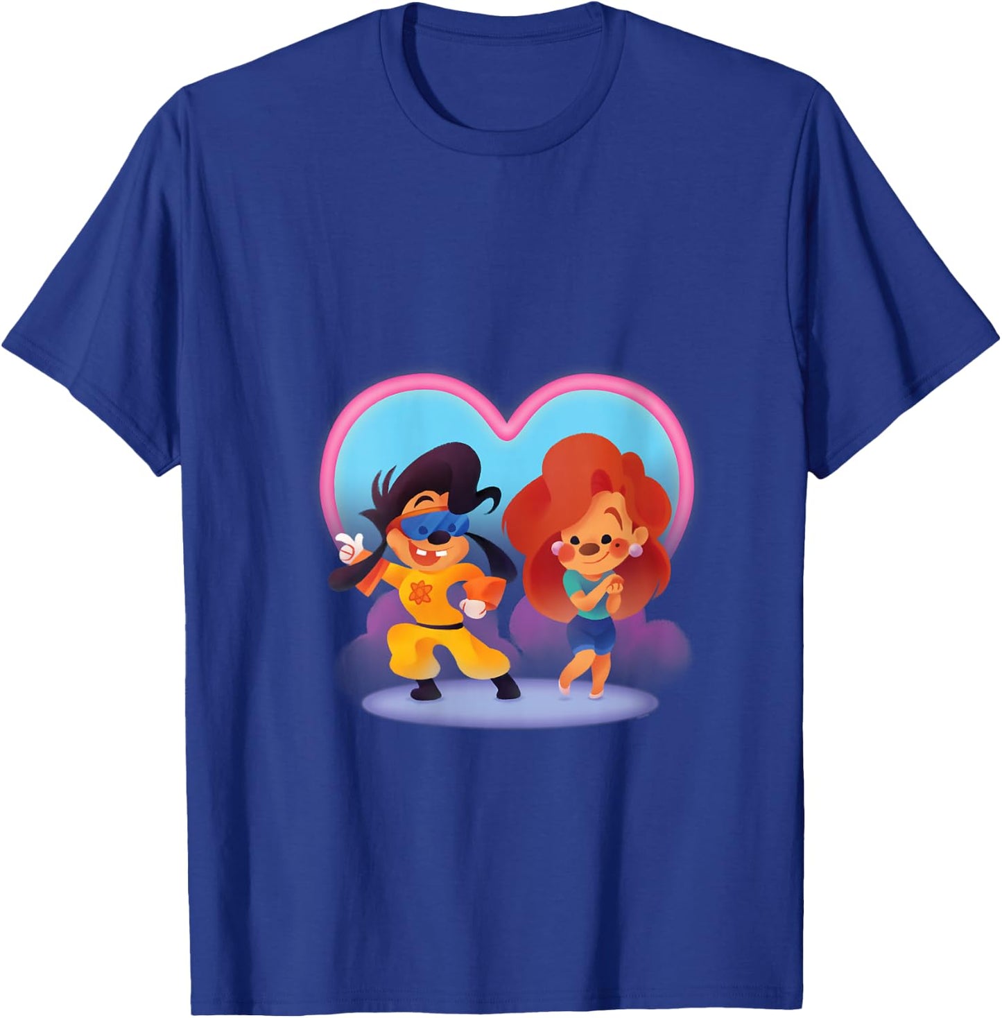 Disney A Goofy Movie Cute Valentine’s Day Max & Roxanne V-Neck T-Shirt - T-Shirt | Royal