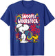 Peanuts Snoopy et Woodstock Motif floral années 70 T-Shirt - T-Shirt | Royal