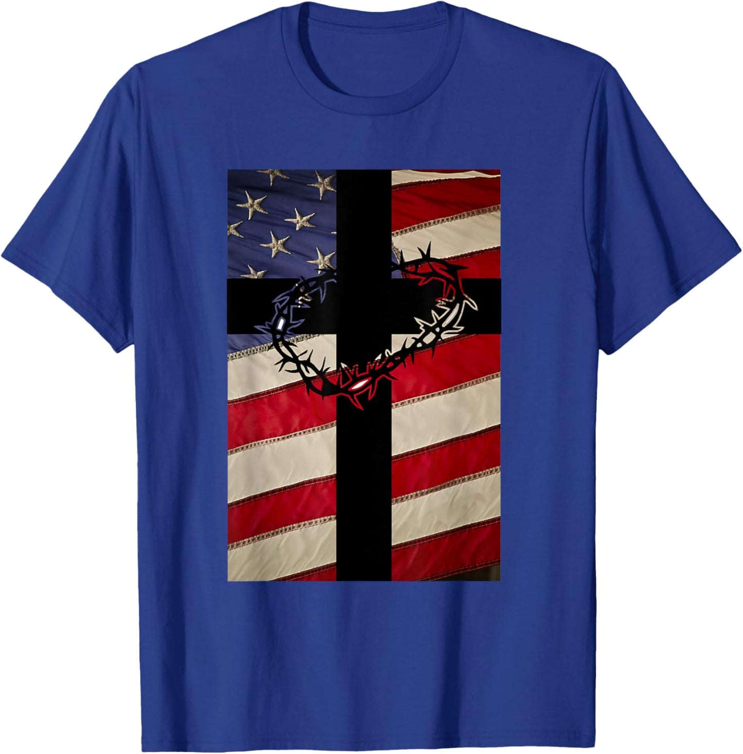 Christian Patriotic T Shirt - New Christianity Women Kids Men T-Shirt - T-Shirt | Royal
