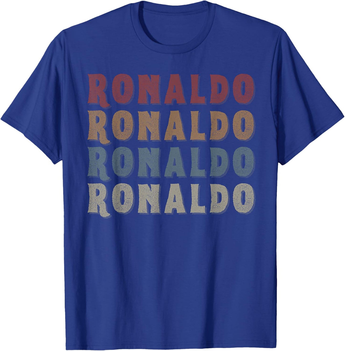 Vintage Cool Ronaldo First Name Funny Love Heart Ronaldo T-Shirt - T-Shirt | Royal