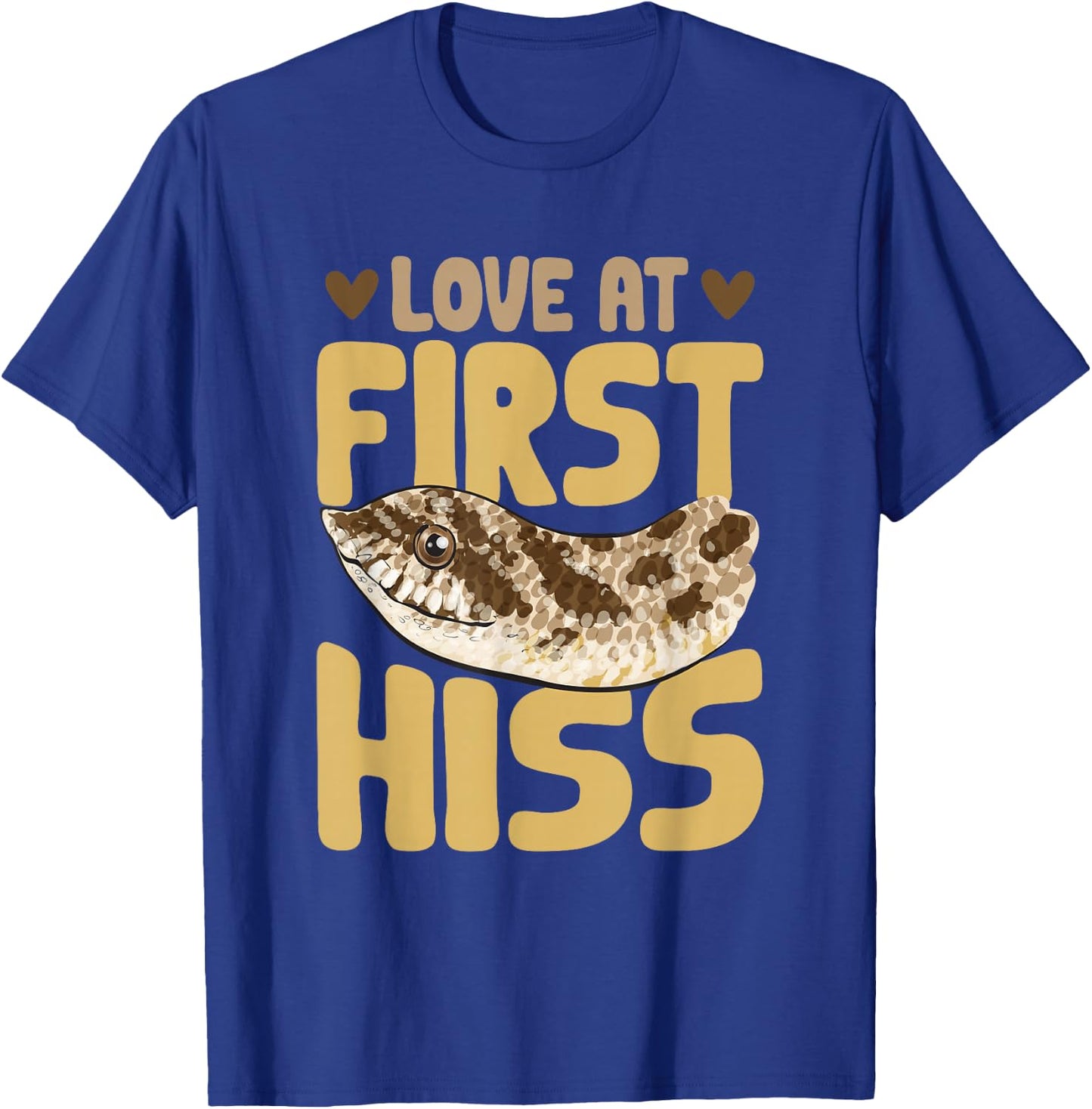 Hognose Snake Love At First Hiss Pet Reptile Hognose Snake T-Shirt - T-Shirt | Royal