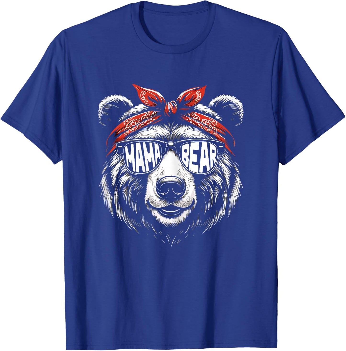 Mama Bear Mother's Day , black T-Shirt - T-Shirt | Royal