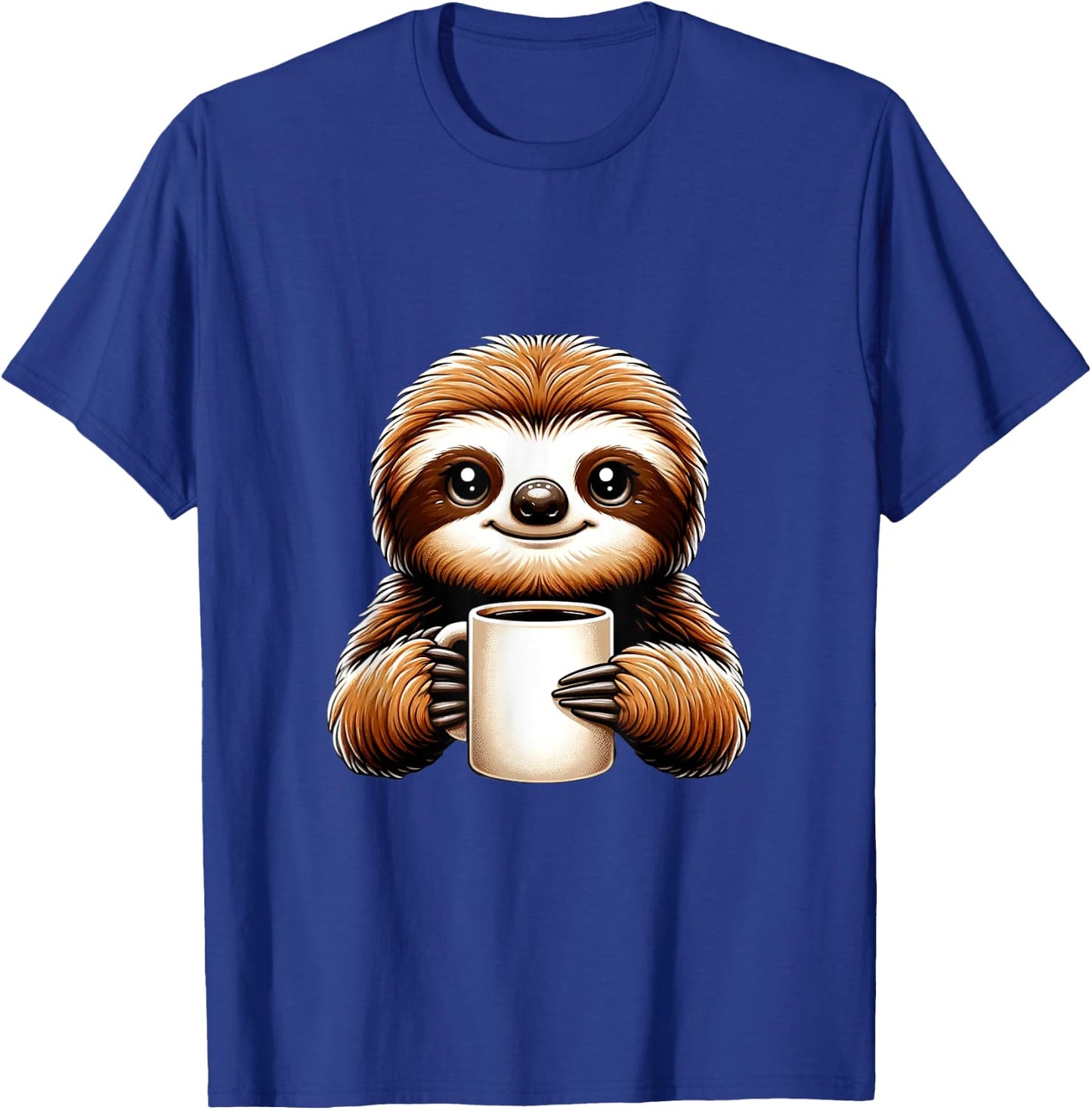 Mr Flash Funny Sloth Design T-Shirt - T-Shirt | Royal