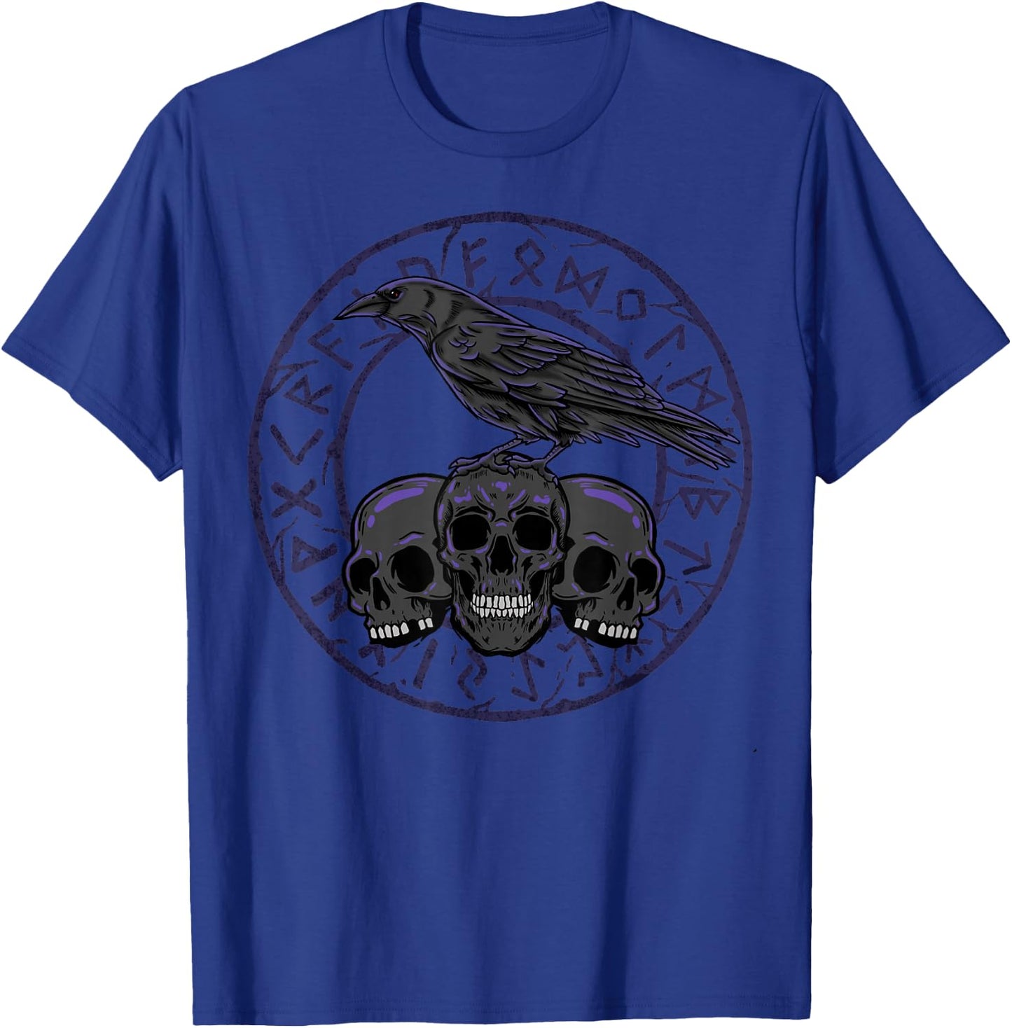 Gothic Crows Nordic Mythology Emo Viking Ravens T-Shirt - T-Shirt | Royal