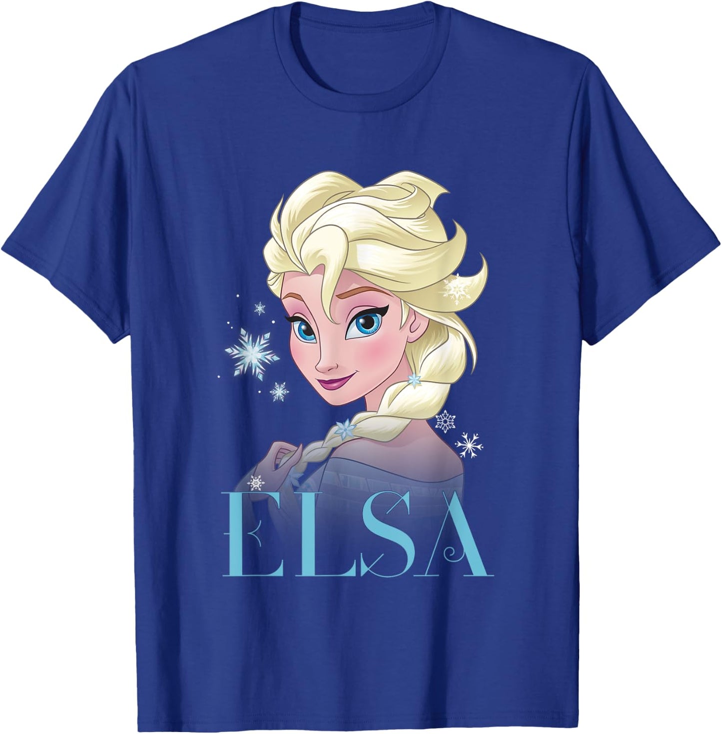 Frozen Elsa Snowflake Portrait T-Shirt - T-Shirt | Royal