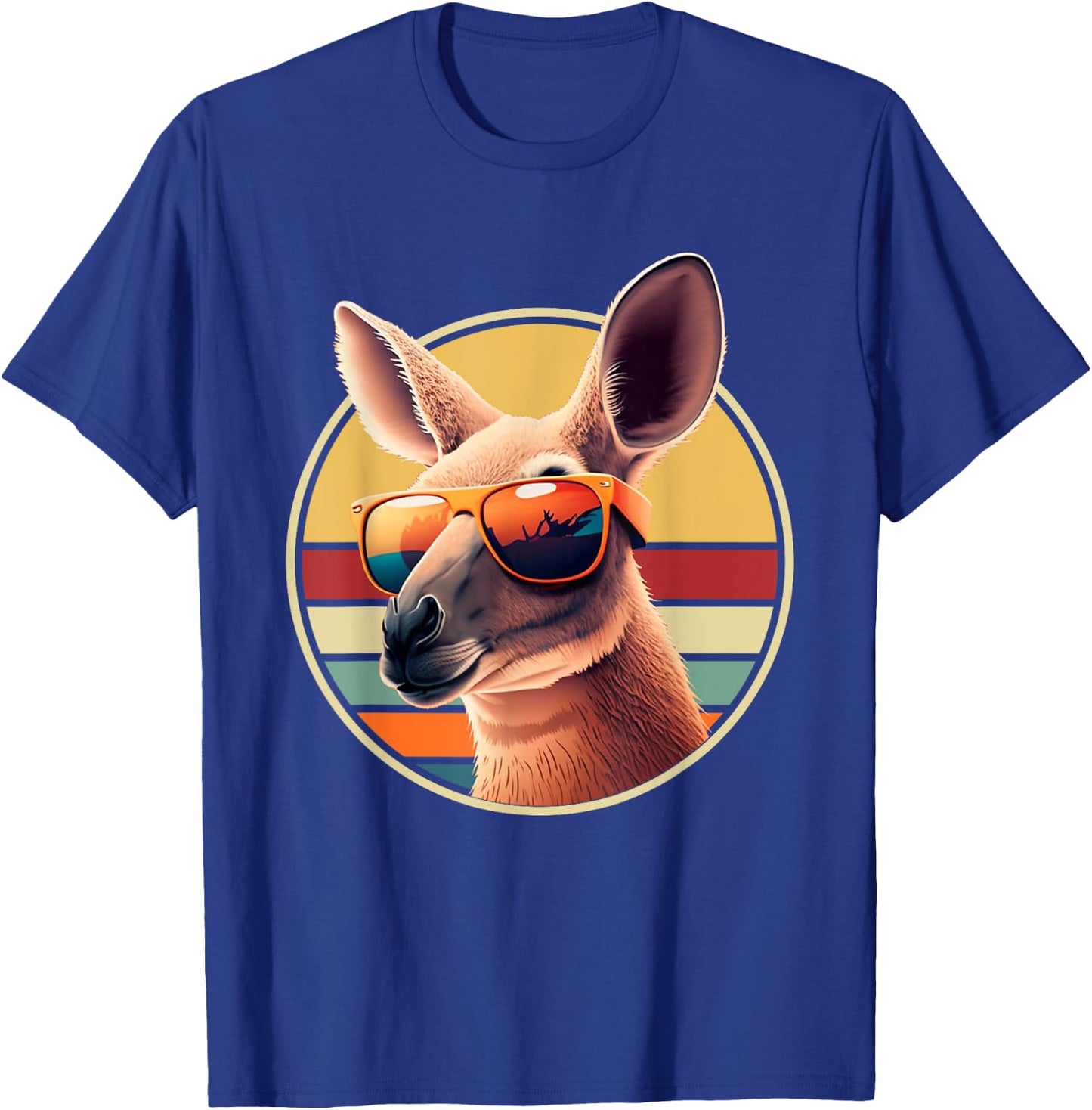 Funny Kangaroo Costume Outfit Retro Vintage Art Kangaroos T-Shirt - T-Shirt | Royal
