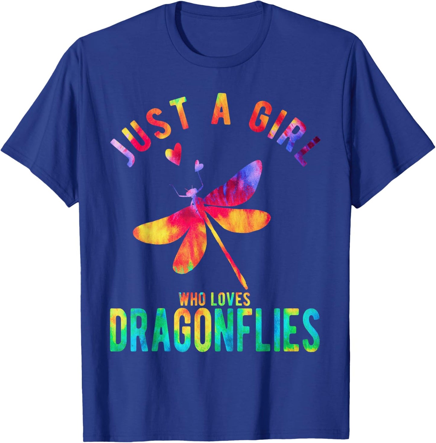Just A Girl Who Loves Dragonflies Dragonfly Lover T-Shirt - T-Shirt | Royal