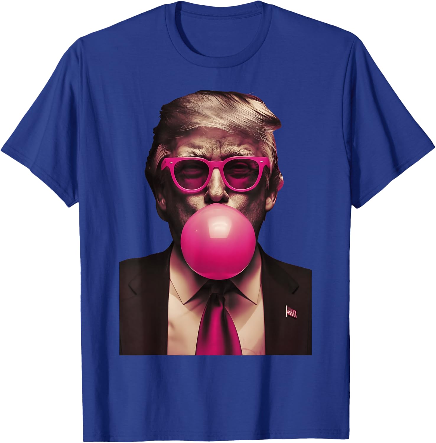 Trump Pink Bubblegum Funny T-Shirt - T-Shirt | Royal