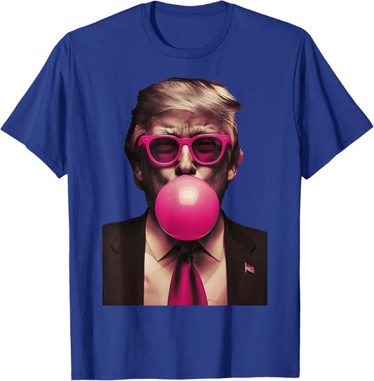 Trump Pink Bubblegum Funny T-Shirt - T-Shirt | Royal
