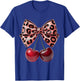 Cherry Bow Coquette Red Cherries Fruits T-Shirt - T-Shirt | Royal