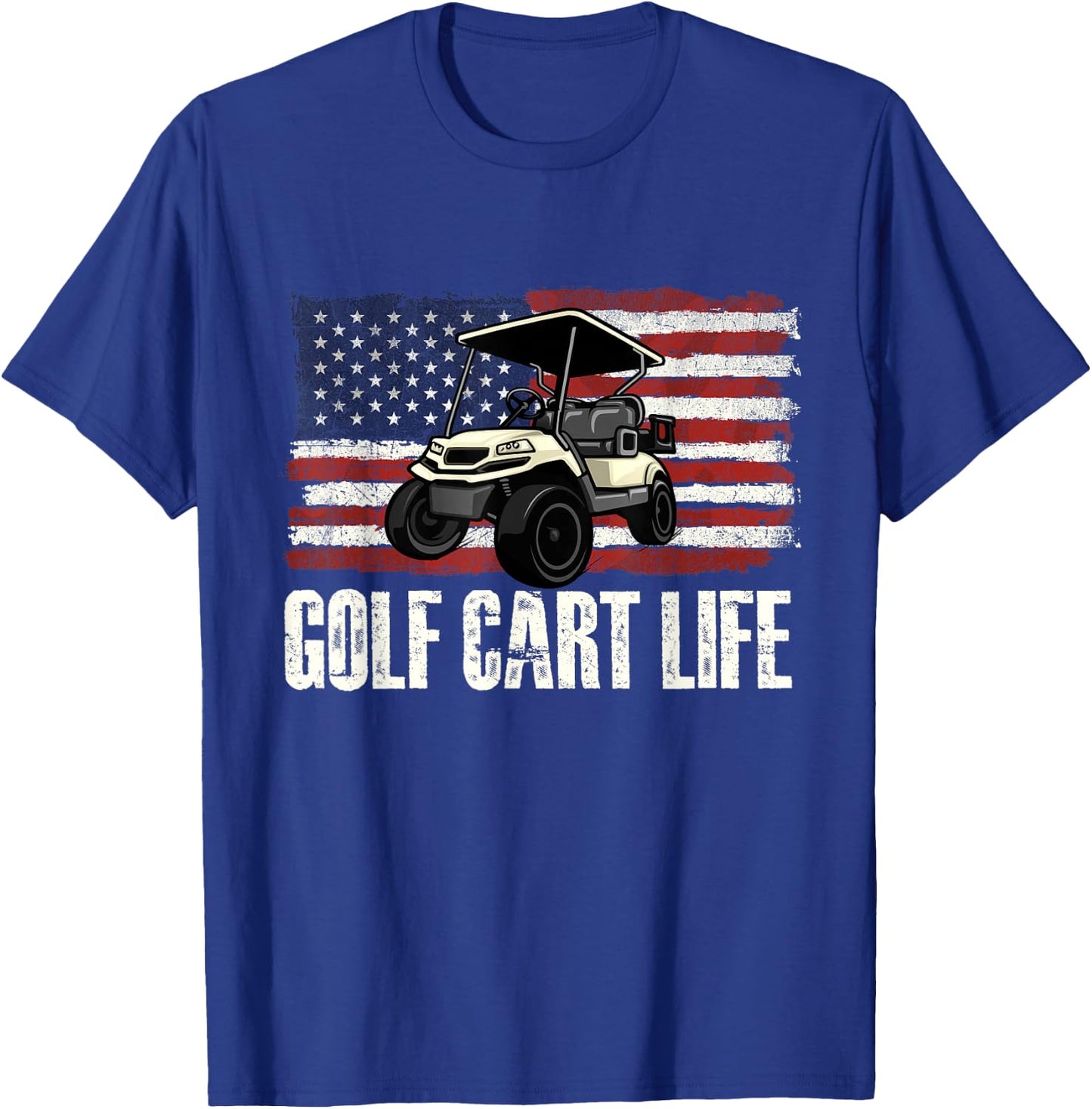 Golf Cart Life - Golf Lover Golfing Golfer Putter T-Shirt - T-Shirt | Royal