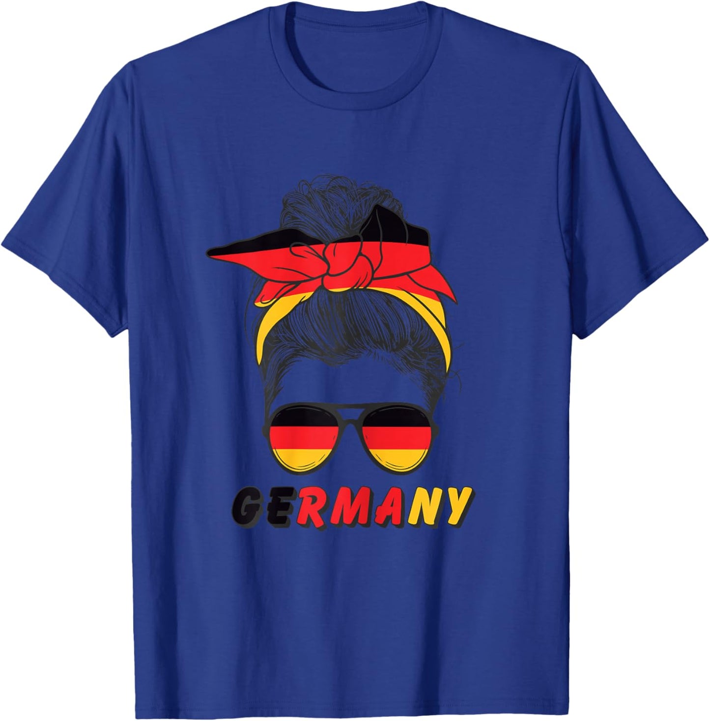 German Girl, Germany Flag, Germany , White T-Shirt - T-Shirt | Royal