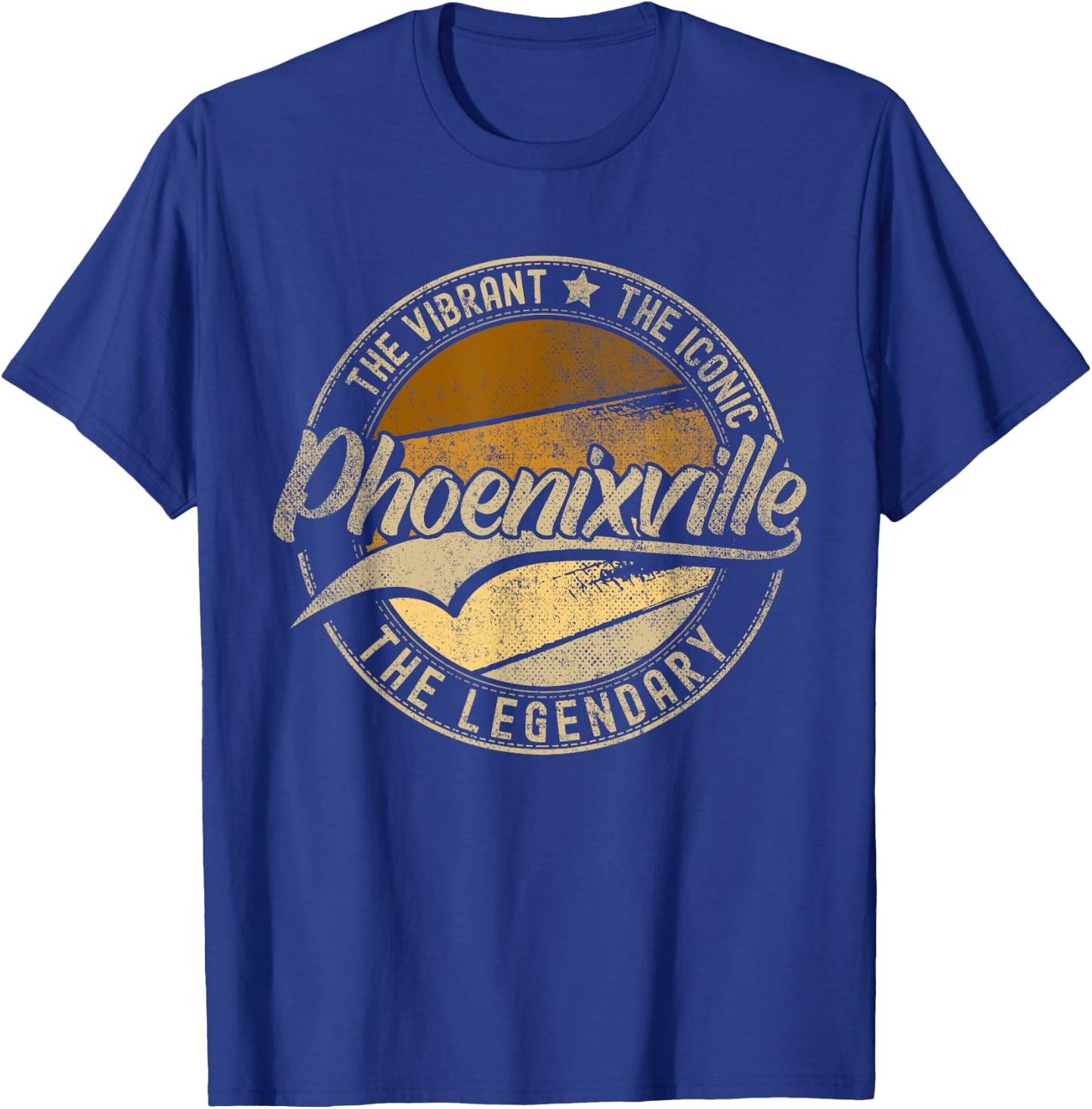 Phoenixville PA | Pennsylvania | Vintage Distressed T-Shirt - T-Shirt | Royal