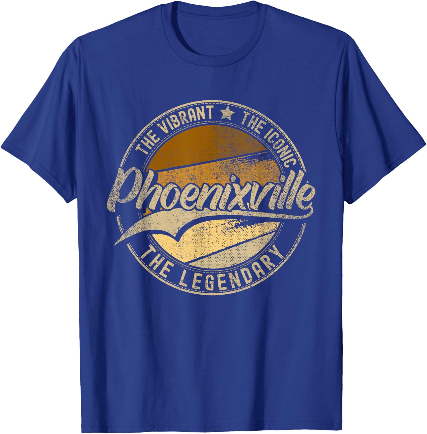 Phoenixville PA | Pennsylvania | Vintage Distressed T-Shirt - T-Shirt | Royal