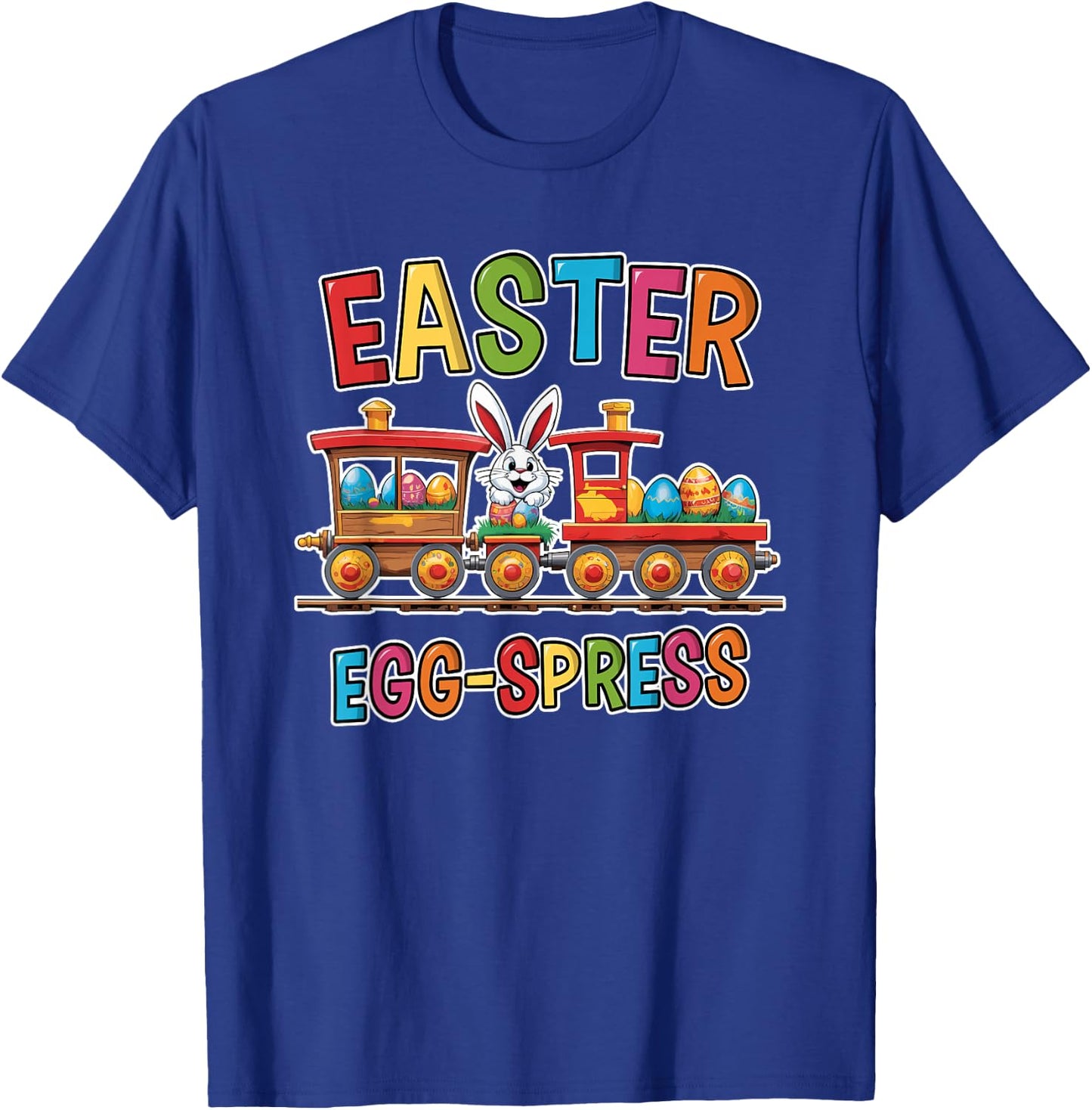 Easter Train Egg-Spress Easter Egg Hunting Boys T-Shirt - T-Shirt | Royal
