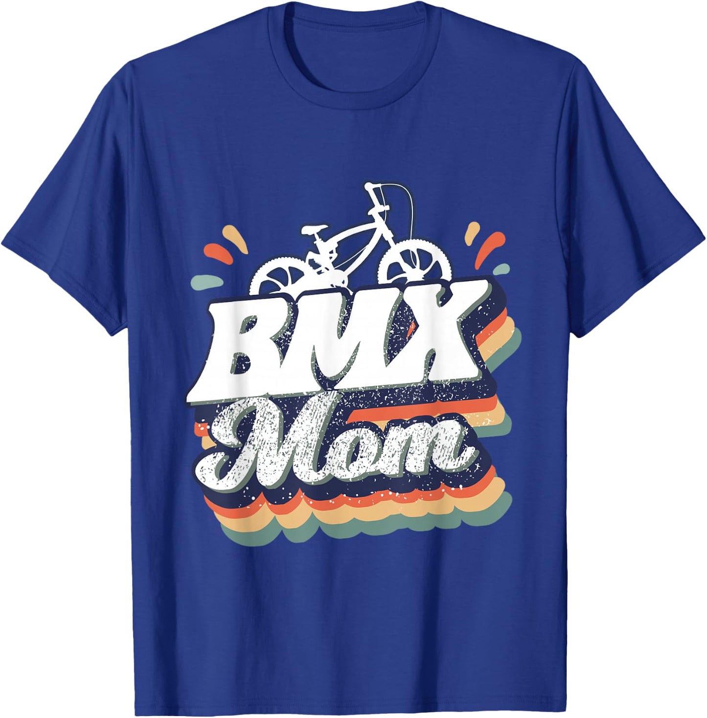 Vintage BMX Mom Gift Funny BMX Driver T-Shirt - T-Shirt | Royal