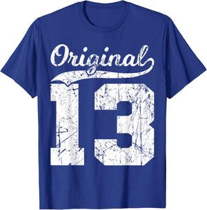 13 Original 11 Years Boy Girl Birthday , black T-Shirt - T-Shirt | Royal