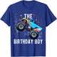 Birthday Boy Monster Truck Family Matching T-Shirt - T-Shirt | Royal