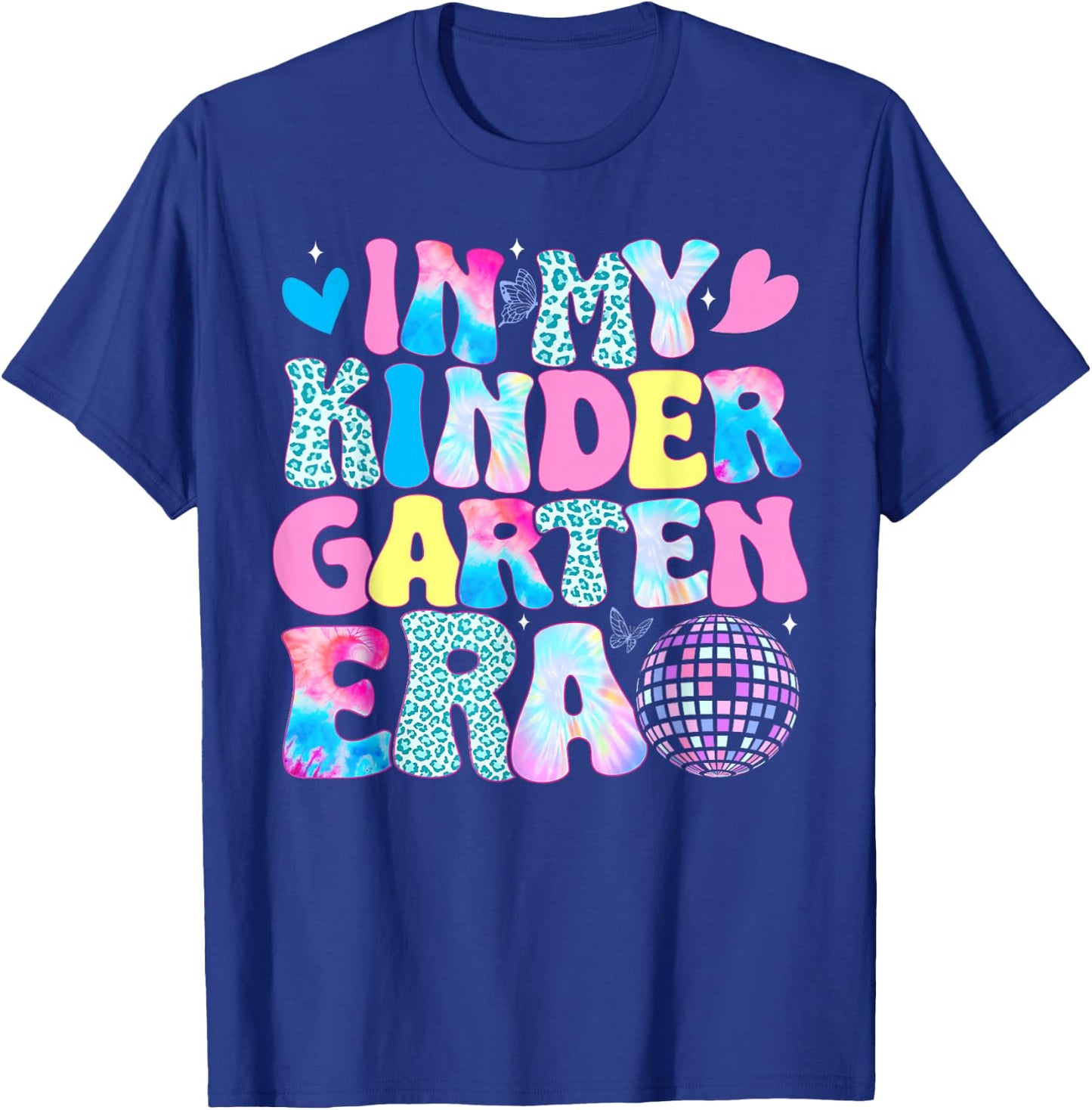 In My Kindergarten Era Girls Boys Teacher Back to School T-Shirt - T-Shirt | Royal