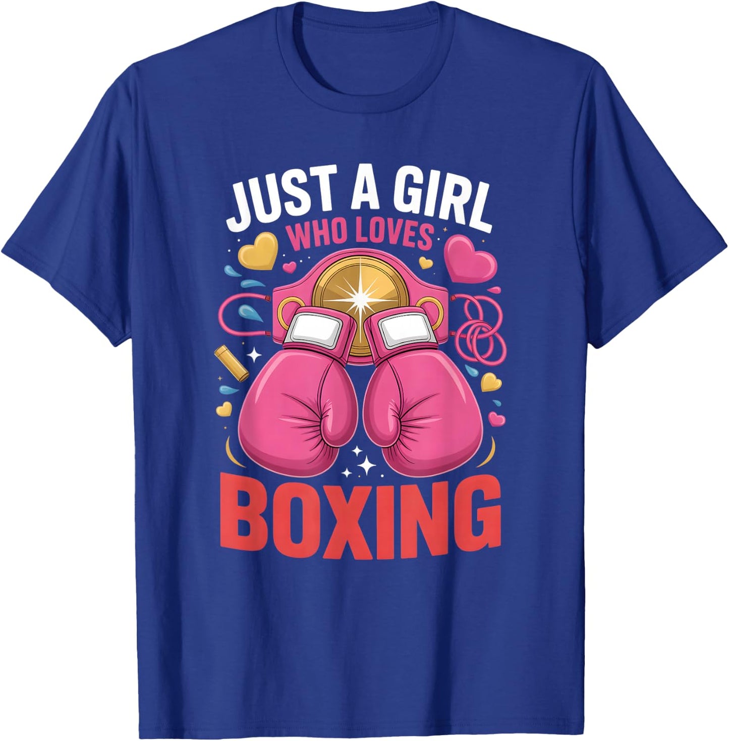 Girls Boxing T-Shirt - T-Shirt | Royal