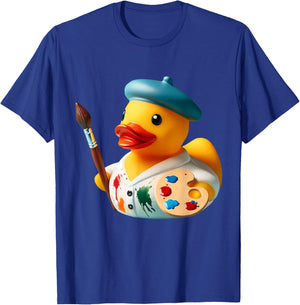 Rubber Duck Artist Painter T-Shirt - T-Shirt | Royal