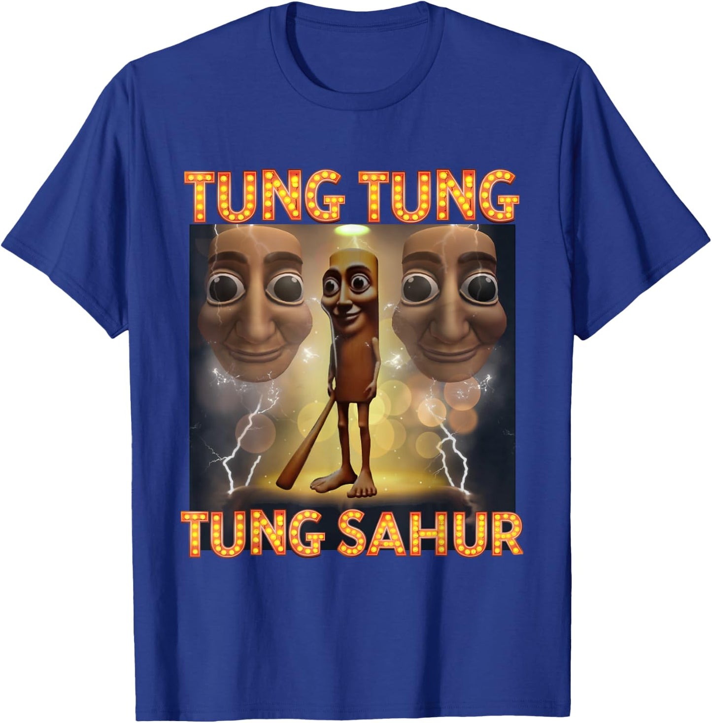 Tung Tung Sahur Funny Meme Italian Brain Red T-Shirt - T-Shirt | Royal