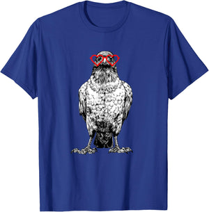Crow Valentines Day Bird Lover Animal lovers. T-Shirt - T-Shirt | Royal