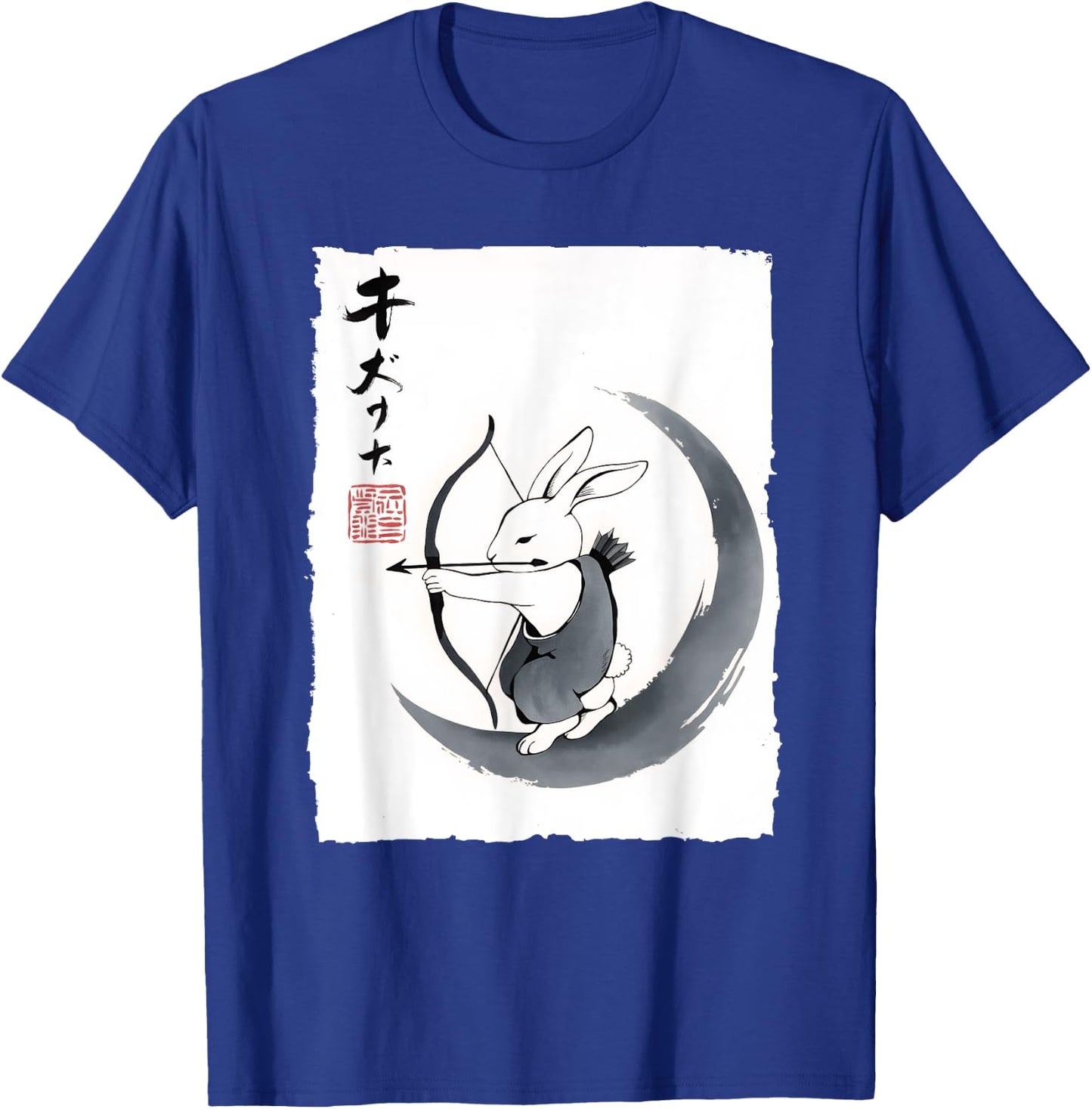 Moon Archer Rabbit Japanese Art Women Kids T-Shirt - T-Shirt | Royal