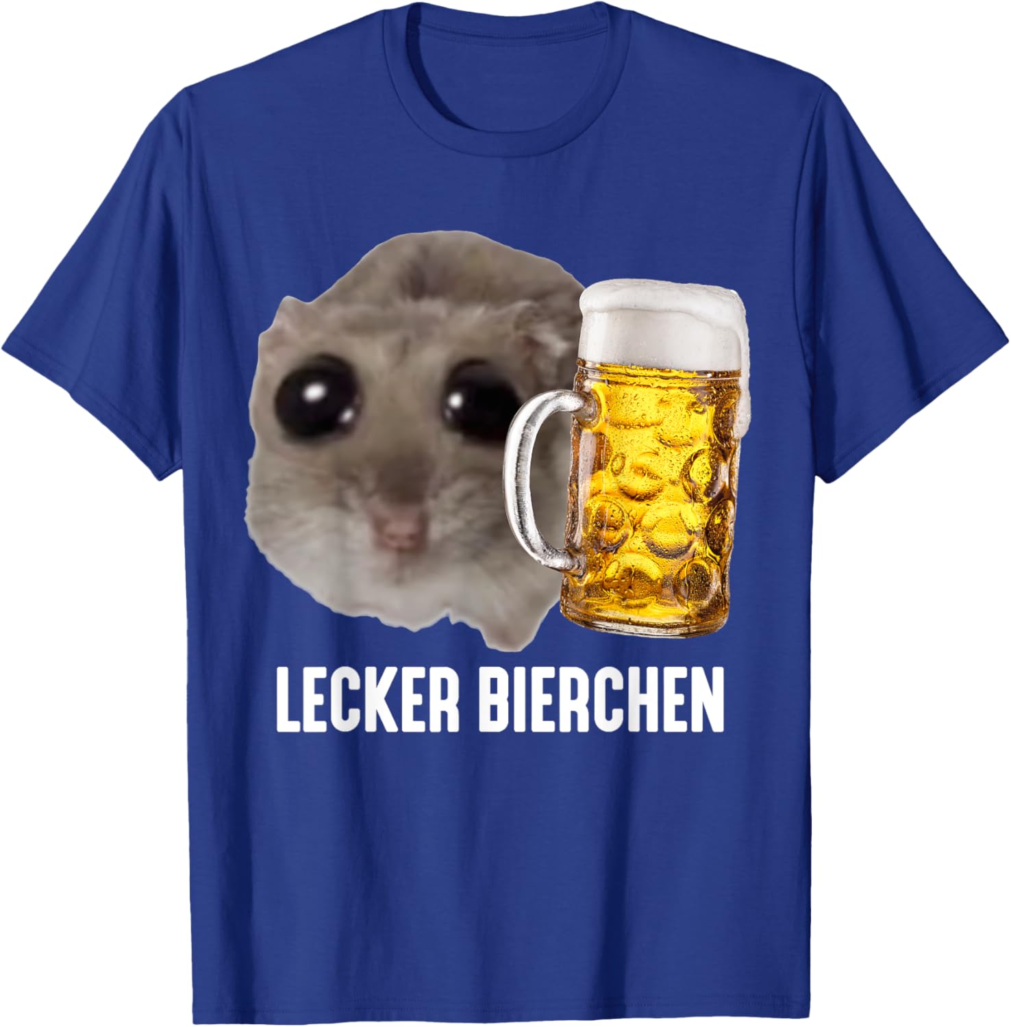 Tasty Beer X Sad Hamster Meme Beer Wheat Beer White Beer , black T-Shirt - T-Shirt | Royal