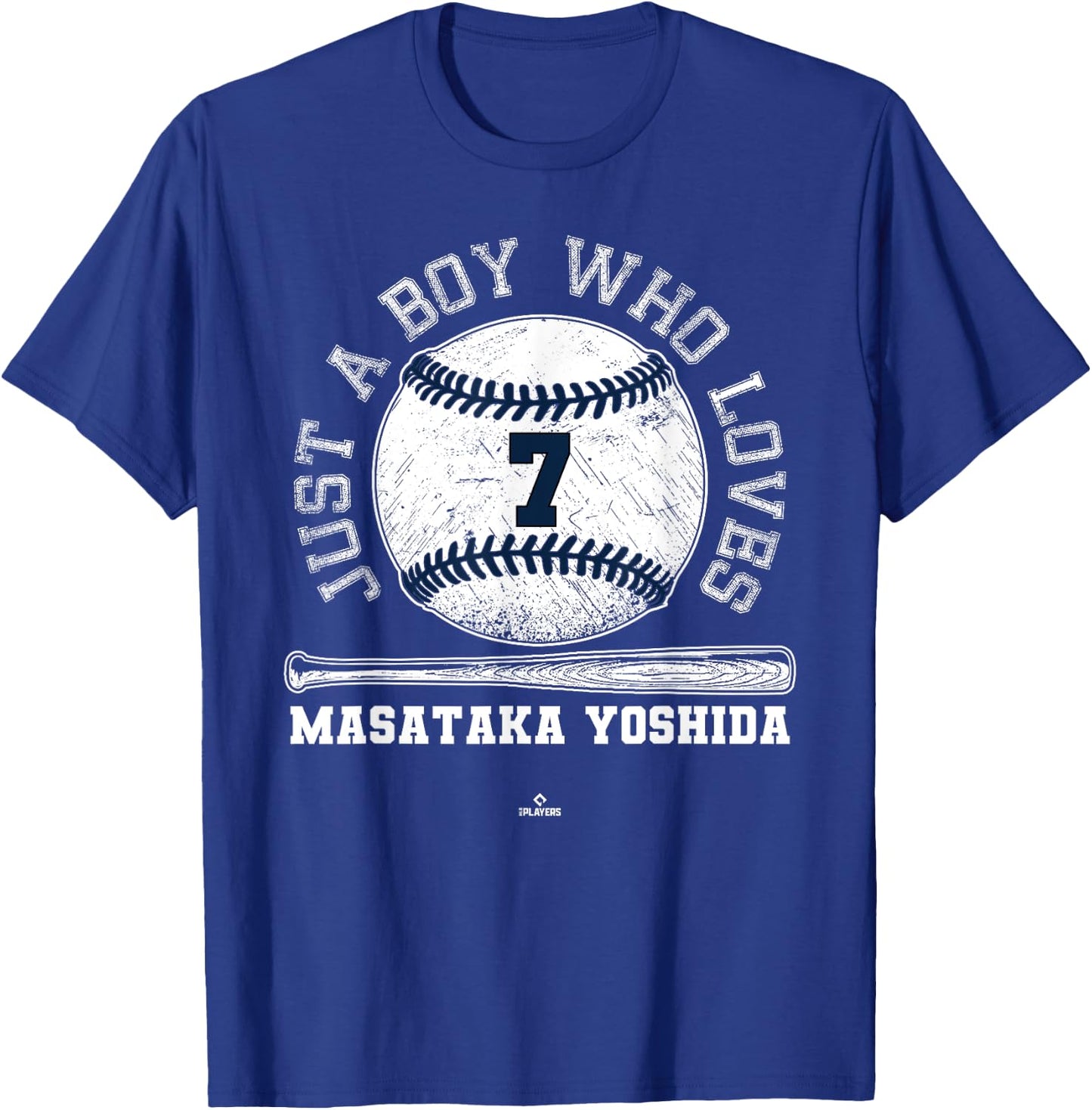 Just A Boy Who Loves Masataka Yoshida Boston Baseball MLBPA T-Shirt - T-Shirt | Royal