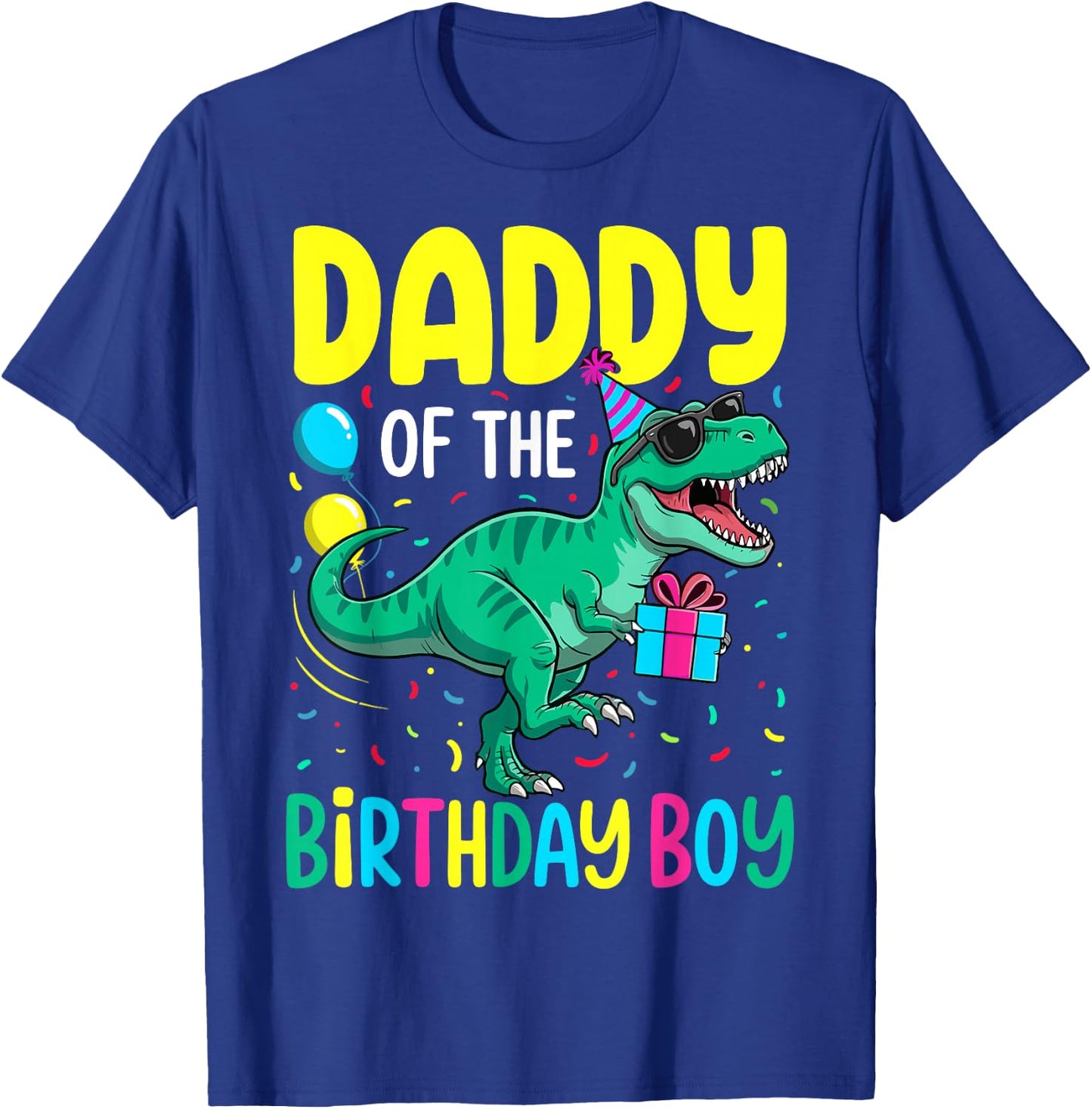 Daddy of The Birthday Party Outfit Dinosaur Squad Dad T-Shirt - T-Shirt | Royal
